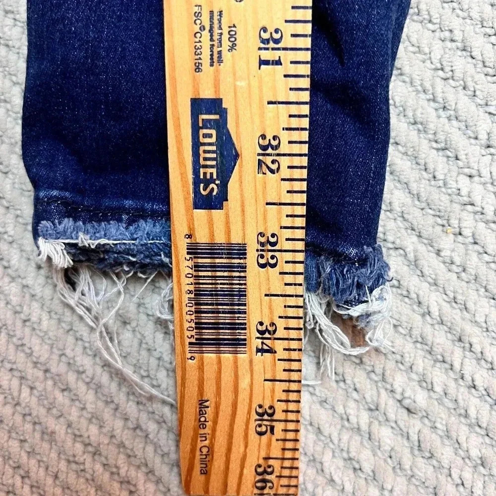 Kancan Womens Blue Distressed Moto Jeans Sz 1/24‎ Rock KC8201SD - Picture 12 of 13